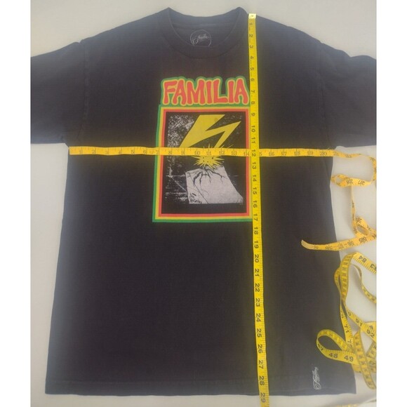 FAMILIA Skateboard Shop BAD BRAINS Skate Punk Black T-Shirt Mens L - Picture 7 of 7